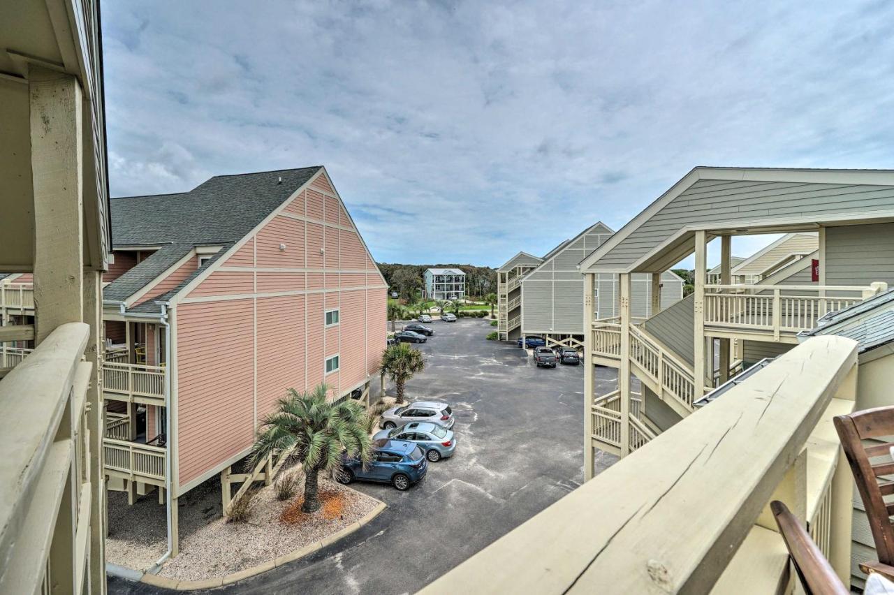 Beachfront Condo With Unobstructed Ocean Views! Oak Island Exteriér fotografie