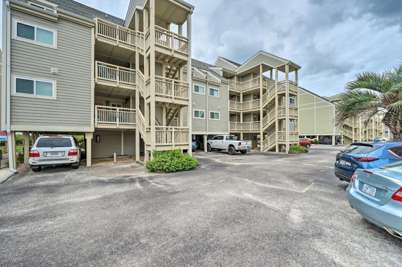 Beachfront Condo With Unobstructed Ocean Views! Oak Island Exteriér fotografie
