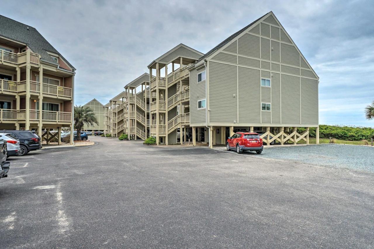 Beachfront Condo With Unobstructed Ocean Views! Oak Island Exteriér fotografie